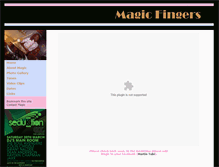 Tablet Screenshot of magic-fingers.net